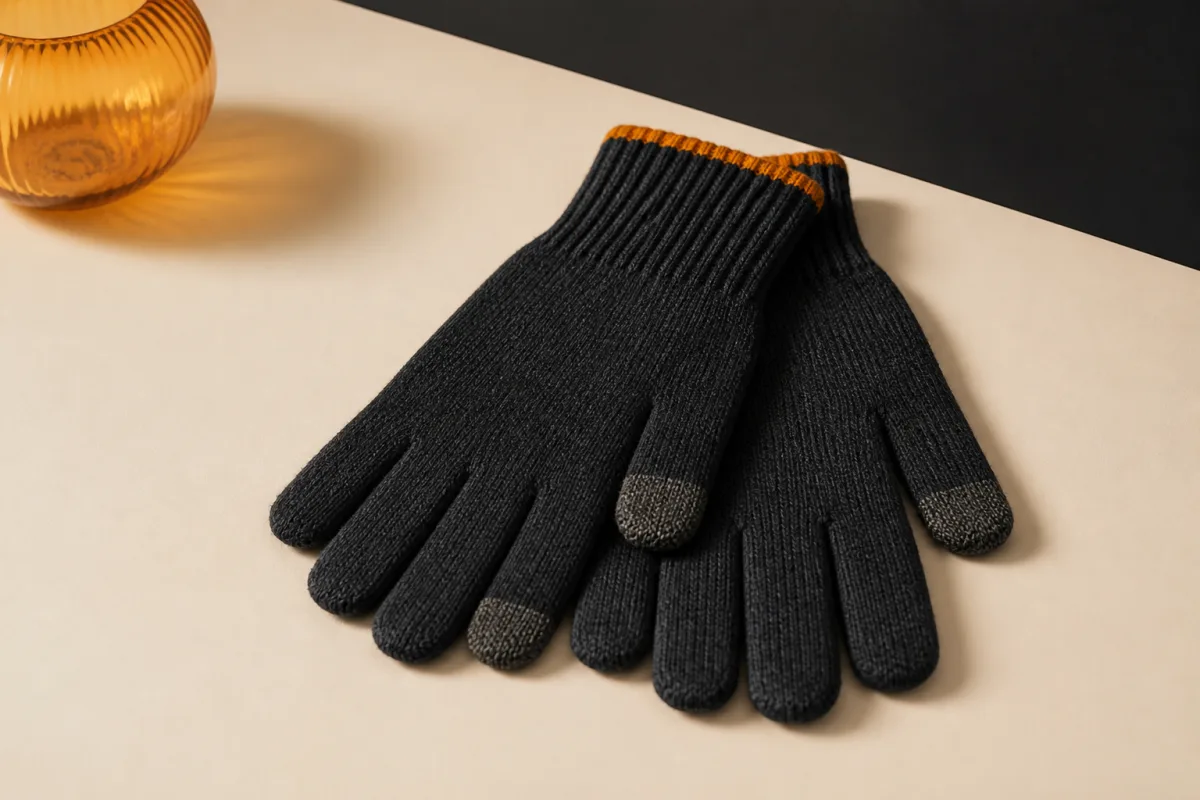 Gloves shown as conference swag