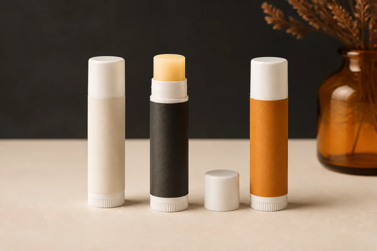 Lip balm shown as conference swag