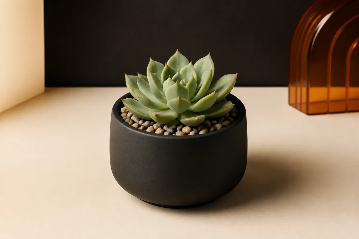 Succulent plants shown as conference swag